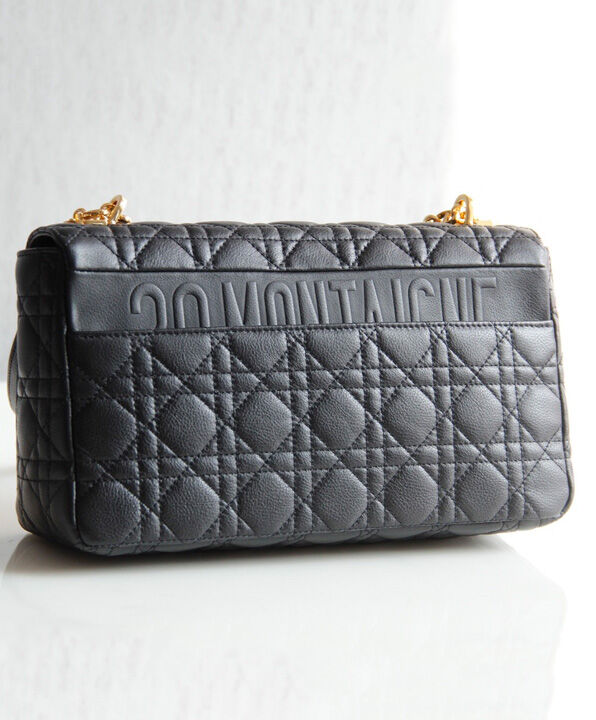 Christian Dior Large Dior Caro Bag Black